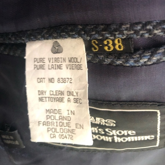 SEARS THE MEN’S STORE Vintage Virgin Wool made in Poland, lined blazer, - Picture 2 of 7
